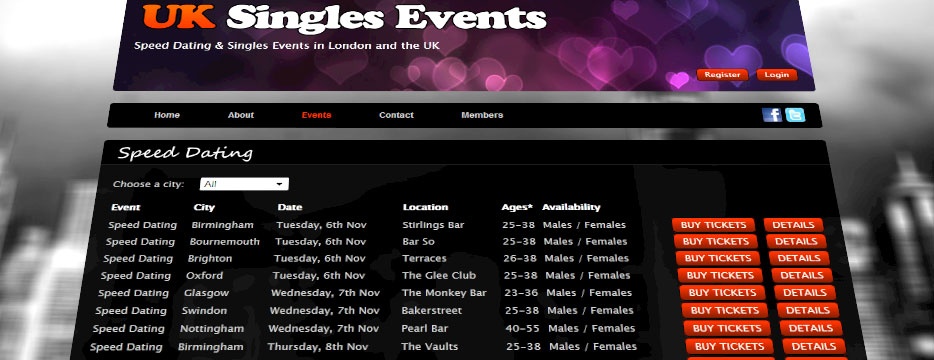 UK Singles Events